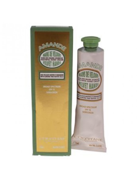 L'occitane Almond Velvet Hands Cream 75ml