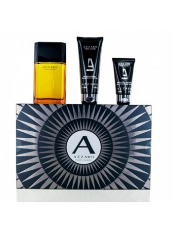 Azzaro Azzaro Pour Homme edt Set edt spray 3.3 oz,Hair&body Shampoo 3.4 oz,After Shave 1.7 oz. 