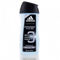 Adidas Dynamic Pulse 3 In 1 Body, Hair and Face Shower Gel 250 ml