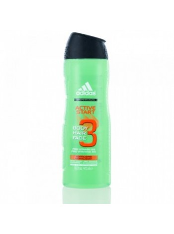 Adidas Active Start Body, Hair and Face Shower Gel 250 ml