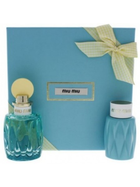 L\\\'eau Bleue by Miu Miu EDP SPRAY 3.4 OZ BODY LOTION 3.4 OZ