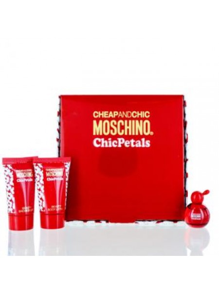 Moschino Cheap and Chic Chic Petals mini set 4,7ml edt+24ml  body lotion+25ml shower gel