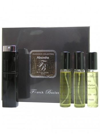Franck Boclet Absinthe edp travel set (EDP 20 ml mini-spray + 3 refill bottles)